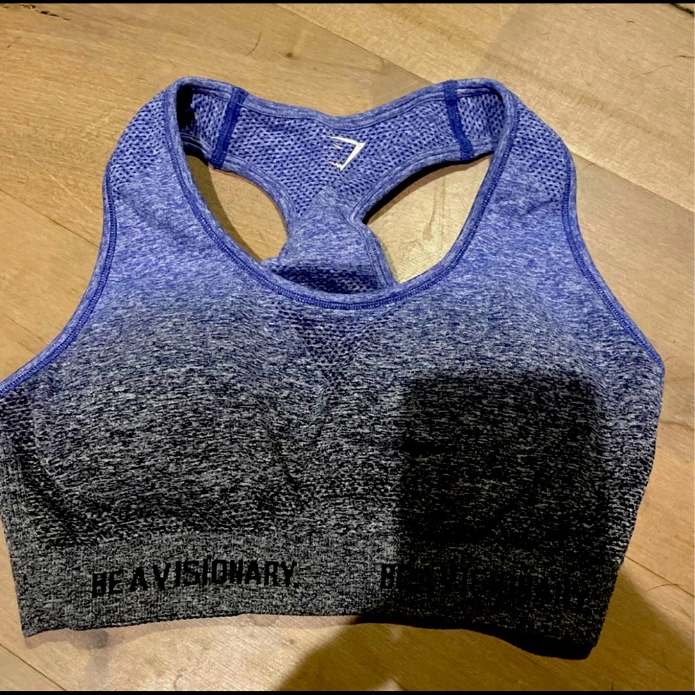 Gradient gymshark sports bra
